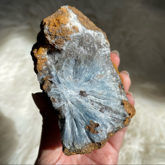 BLUE BARITE Raw Specimen from Morocco - Picture 6 of 9